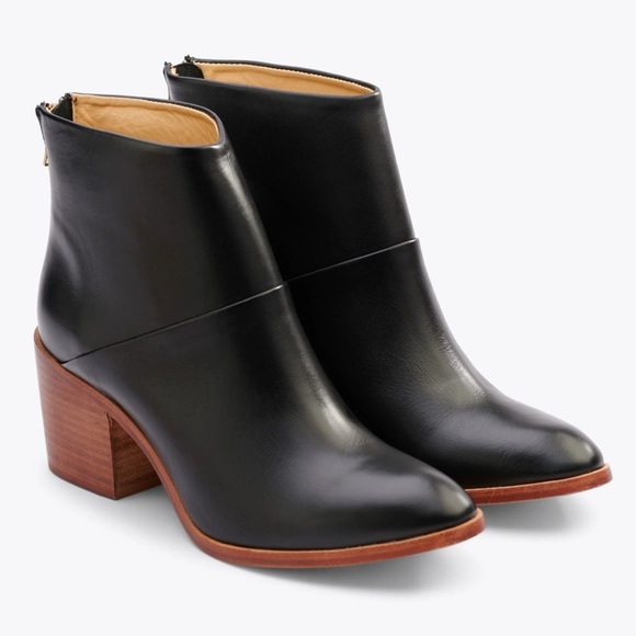 Nisolo Dari Commuter Black Leather Boot Size 7.5 - Picture 1 of 10